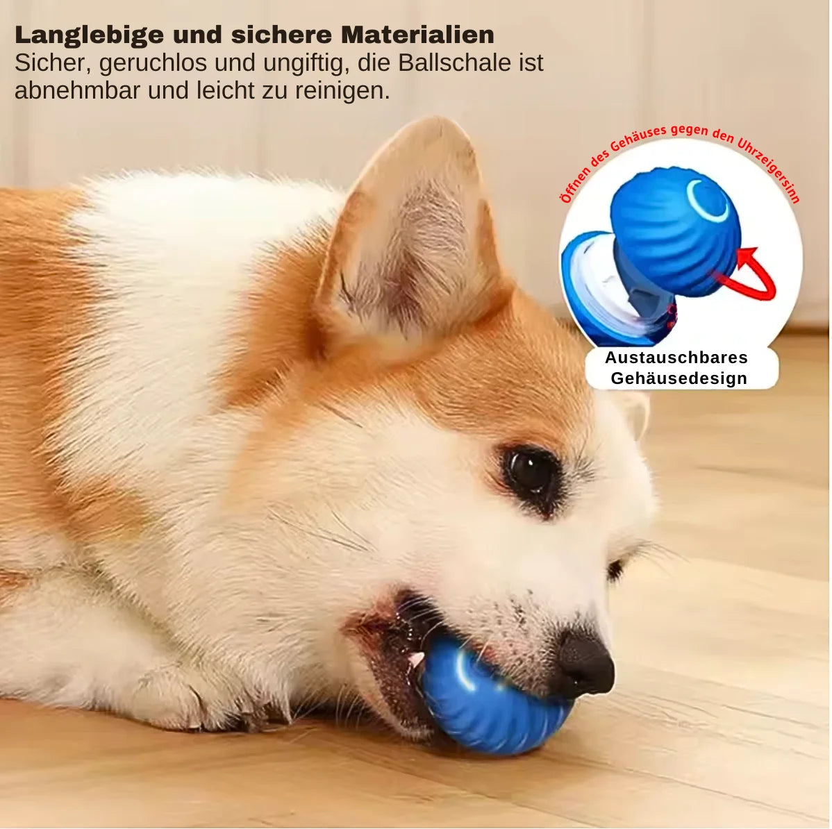 Interaktiver Kauball - Intelligenzspielzeug für Hunde und Katzen