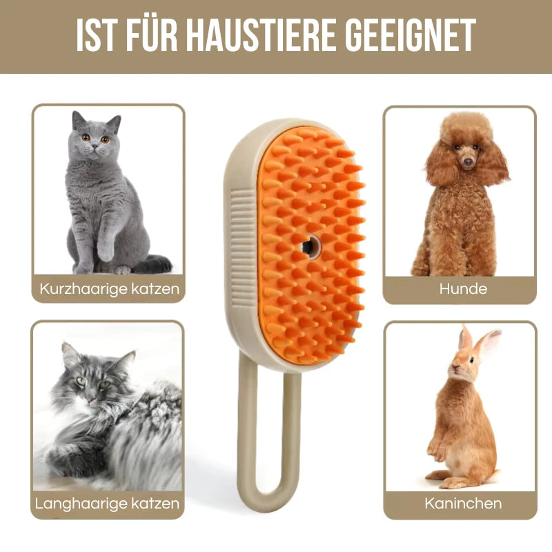 Selbstreinigende Massagebürste – Entwirrt, entfernt lose Haare & massiert sanft!