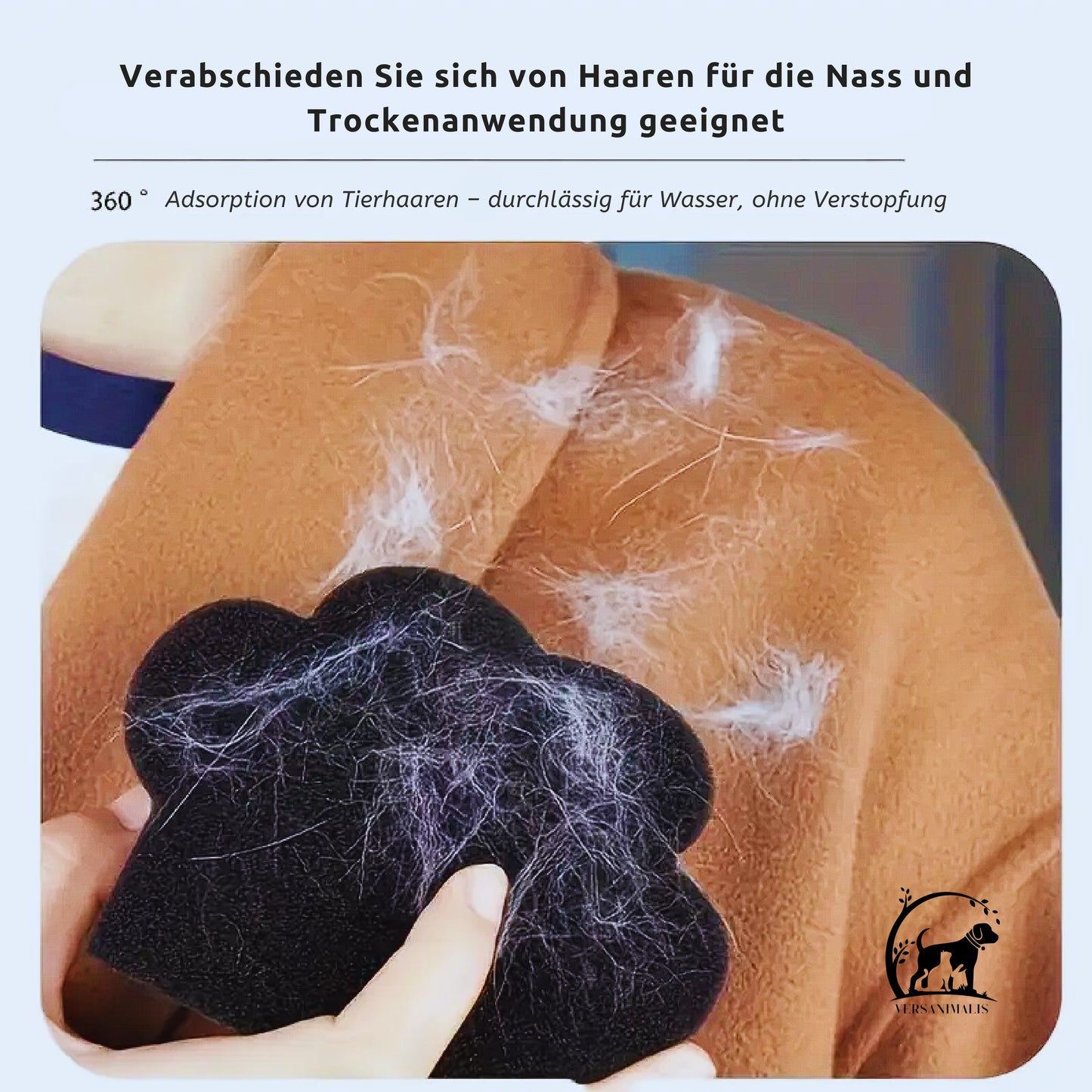 Wiederverwendbarer Tierhaarentferner für die Wäsche – Effiziente Entfernung von Tierhaaren aus Ihrer Kleidung!